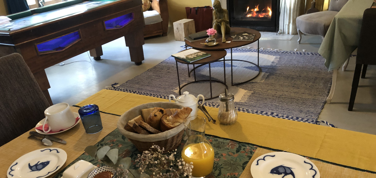 Déjeuner dans nos Chambre d'hôtes, La Haute-Flourie à Saint-Malo 