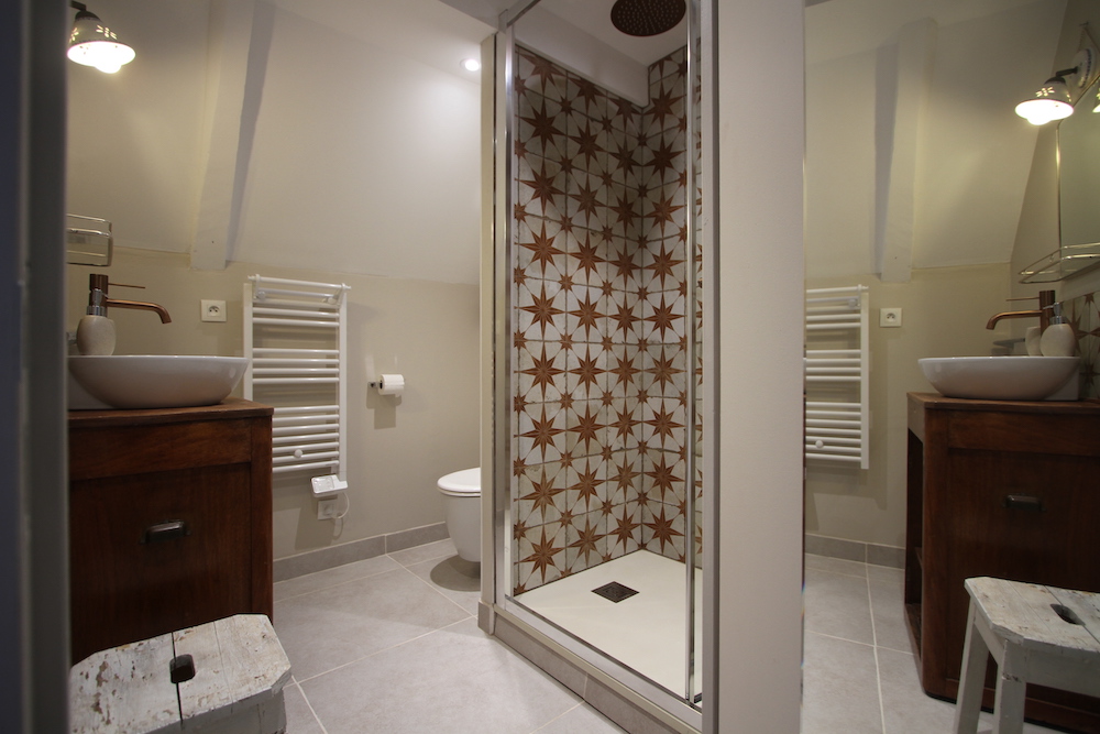 Bathroom of the cottage of la Haute Flourie